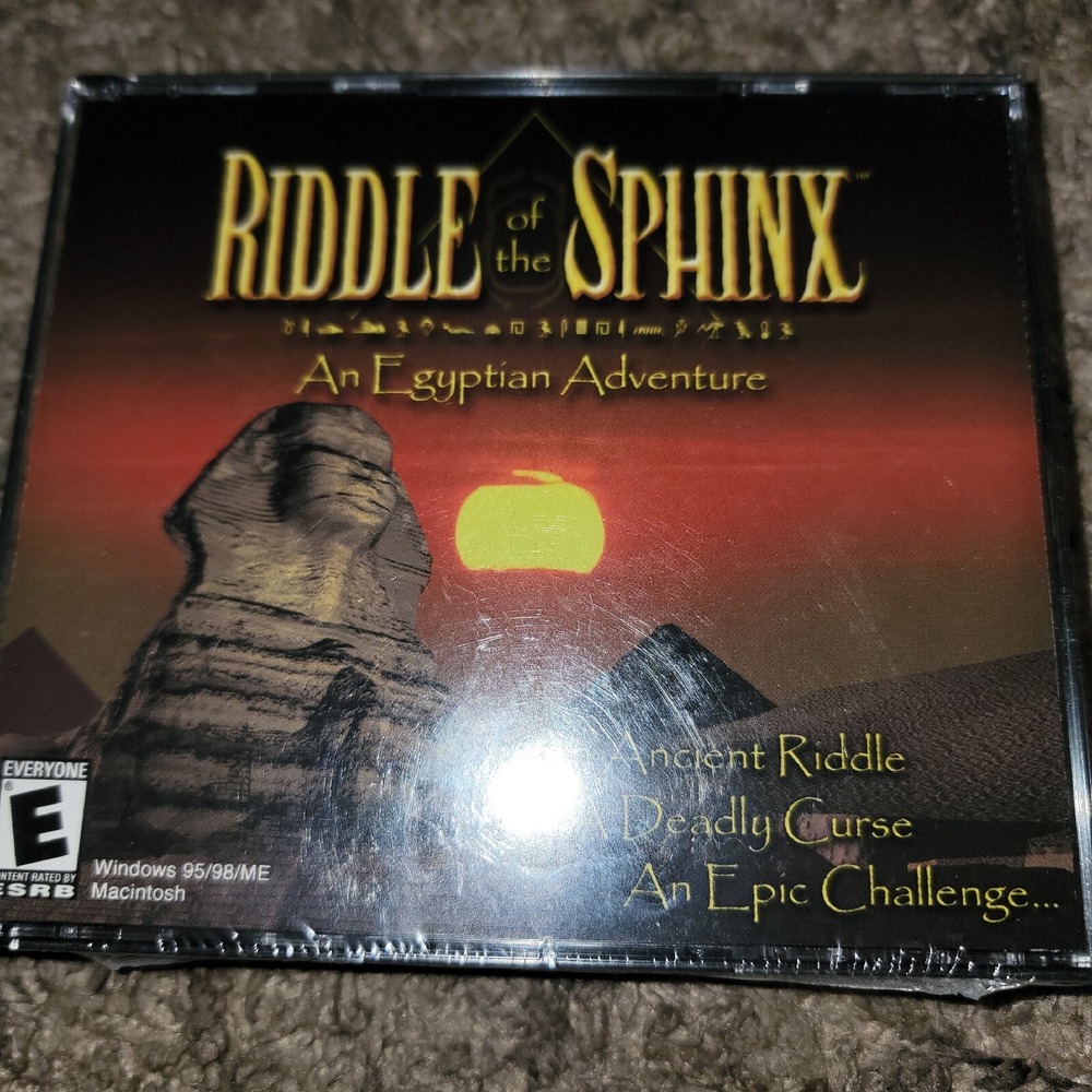 Riddle of‎ the Sphinx: An Egyptian Adventure Big Box Windows 95/98 PC New Sealed